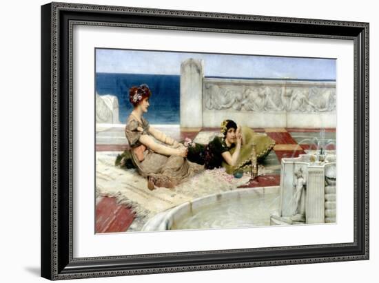 Love in Idleness, C.1891-Sir Lawrence Alma-Tadema-Framed Giclee Print