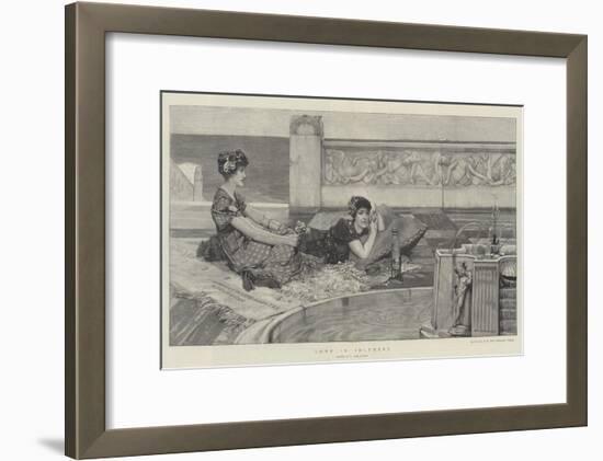 Love in Idleness-Sir Lawrence Alma-Tadema-Framed Giclee Print