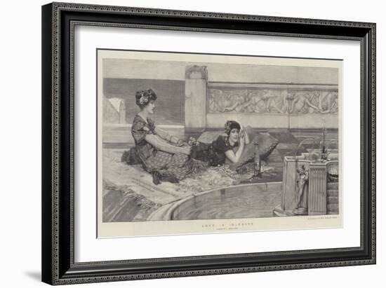 Love in Idleness-Sir Lawrence Alma-Tadema-Framed Giclee Print