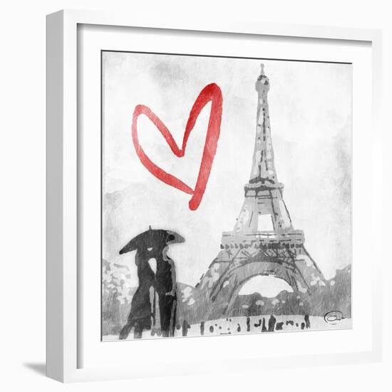 Love In Paris-OnRei-Framed Art Print