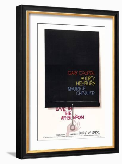 Love In the Afternoon, 1957, Directed by Billy Wilder-null-Framed Giclee Print