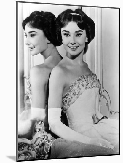 Love in the Afternoon, Audrey Hepburn, 1957, Reflection-null-Mounted Photo
