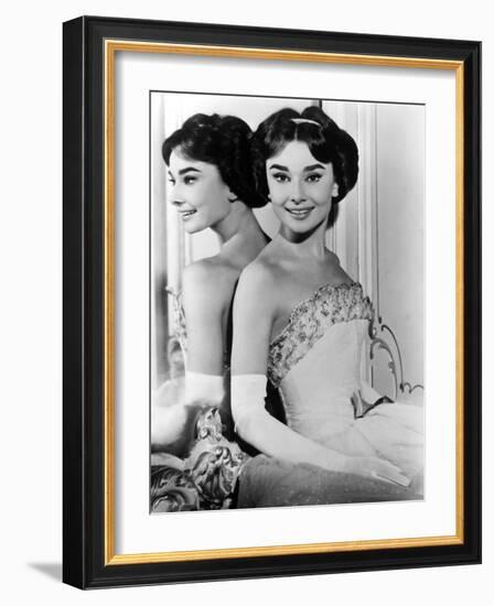 Love in the Afternoon, Audrey Hepburn, 1957, Reflection-null-Framed Photo