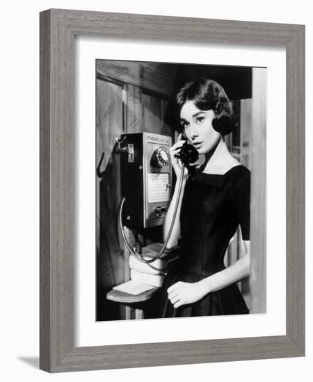 Love in the Afternoon, Audrey Hepburn, 1957-null-Framed Photo