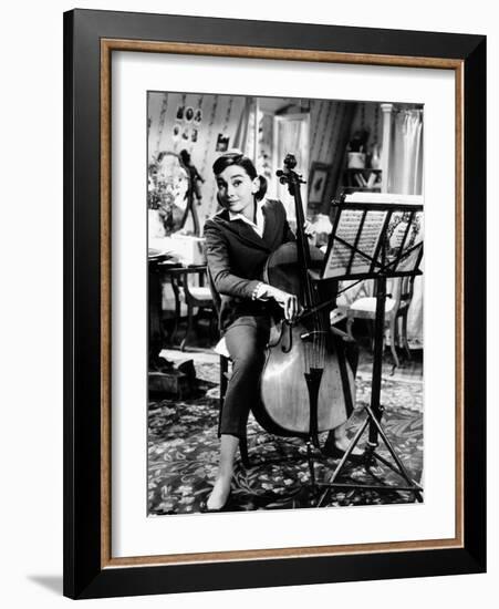 Love in the Afternoon, Audrey Hepburn, 1957-null-Framed Photo