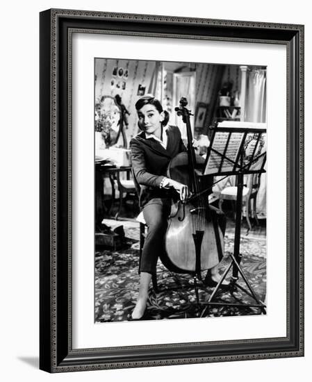 Love in the Afternoon, Audrey Hepburn, 1957-null-Framed Photo