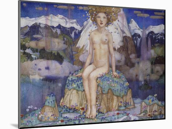 Love in the Alps-Edward Reginald Frampton-Mounted Giclee Print