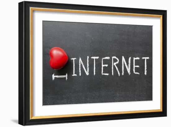 Love Internet-Yury Zap-Framed Art Print