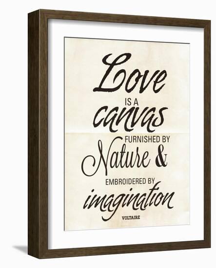 Love is a Canvas-Addie Marie-Framed Art Print