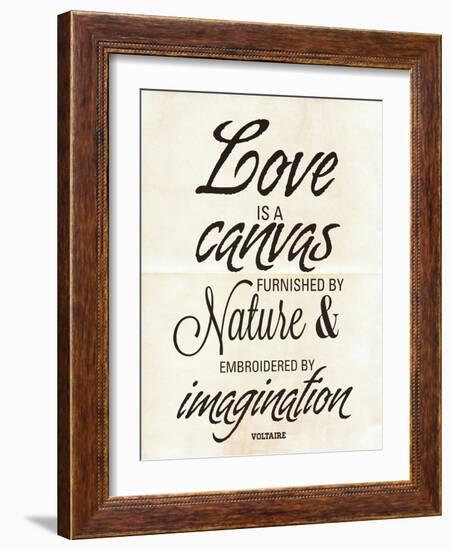 Love is a Canvas-Addie Marie-Framed Art Print