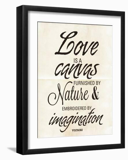 Love is a Canvas-Addie Marie-Framed Art Print