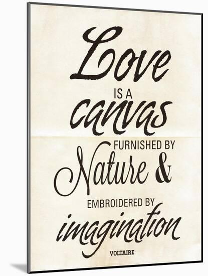 Love is a Canvas-Addie Marie-Mounted Art Print