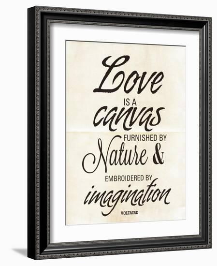 Love is a Canvas-Addie Marie-Framed Art Print