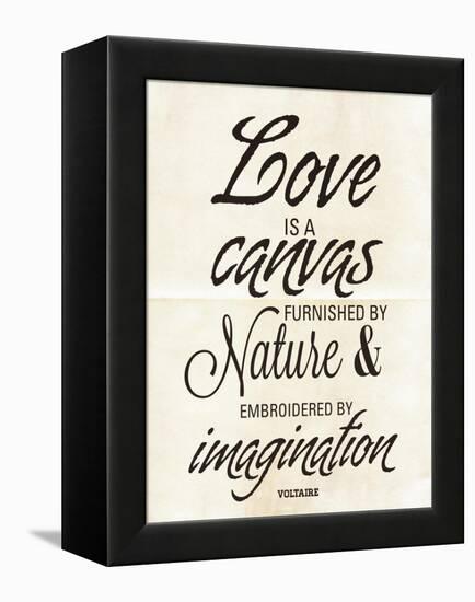 Love is a Canvas-Addie Marie-Framed Stretched Canvas