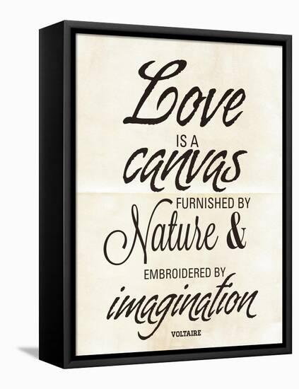 Love is a Canvas-Addie Marie-Framed Stretched Canvas