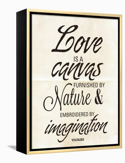 Love is a Canvas-Addie Marie-Framed Stretched Canvas