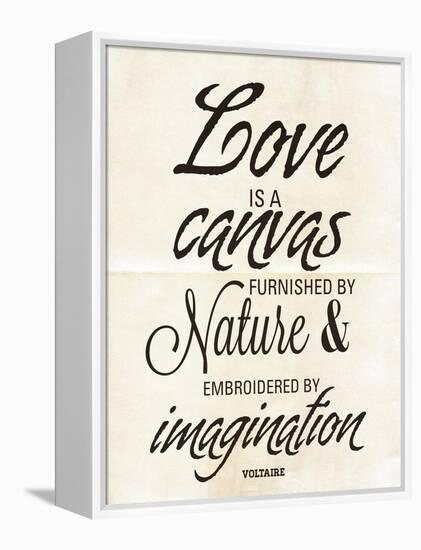 Love is a Canvas-Addie Marie-Framed Stretched Canvas