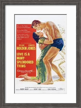 Love Is A Many Splendored Thing From Left Jennifer Jones William Holden 1955 Art Print Art Com