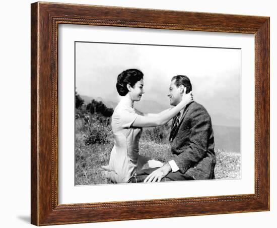 Love Is A Many-Splendored Thing, Jennifer Jones, William Holden, 1955-null-Framed Photo