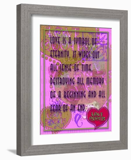 Love Is a Symbol of Eternity-Cathy Cute-Framed Giclee Print