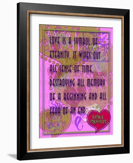 Love Is a Symbol of Eternity-Cathy Cute-Framed Giclee Print