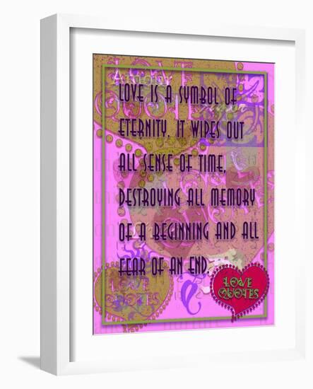 Love Is a Symbol of Eternity-Cathy Cute-Framed Giclee Print