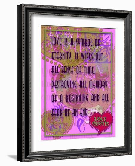 Love Is a Symbol of Eternity-Cathy Cute-Framed Giclee Print