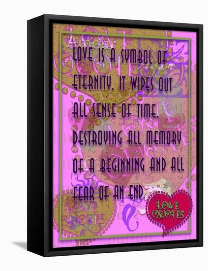 Love Is a Symbol of Eternity-Cathy Cute-Framed Premier Image Canvas