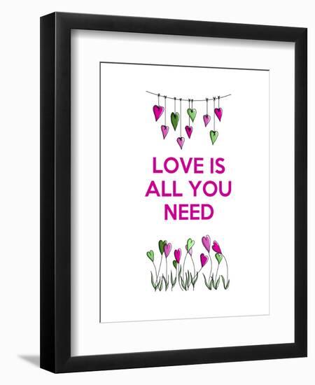 Love is all You Need-Fab Funky-Framed Art Print