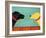 Love Is Black Yellow-Stephen Huneck-Framed Giclee Print