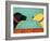 Love Is Black Yellow-Stephen Huneck-Framed Giclee Print