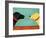 Love Is Black Yellow-Stephen Huneck-Framed Giclee Print