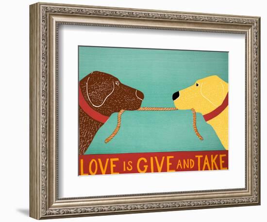Love Is Chocolate Yellow-Stephen Huneck-Framed Giclee Print