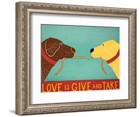Love Is Chocolate Yellow-Stephen Huneck-Framed Giclee Print