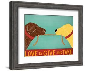 Love Is Chocolate Yellow-Stephen Huneck-Framed Giclee Print
