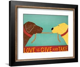 Love Is Chocolate Yellow-Stephen Huneck-Framed Giclee Print