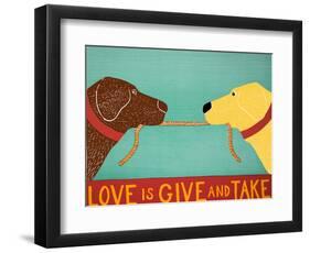 Love Is Chocolate Yellow-Stephen Huneck-Framed Giclee Print