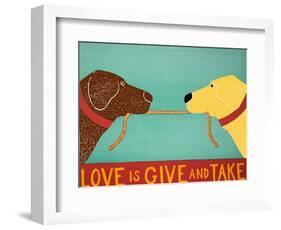 Love Is Chocolate Yellow-Stephen Huneck-Framed Giclee Print