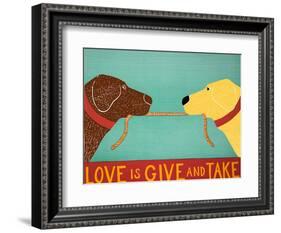 Love Is Chocolate Yellow-Stephen Huneck-Framed Giclee Print