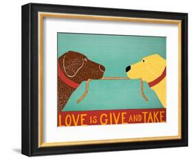 Love Is Chocolate Yellow-Stephen Huneck-Framed Giclee Print