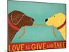 Love Is Chocolate Yellow-Stephen Huneck-Mounted Giclee Print