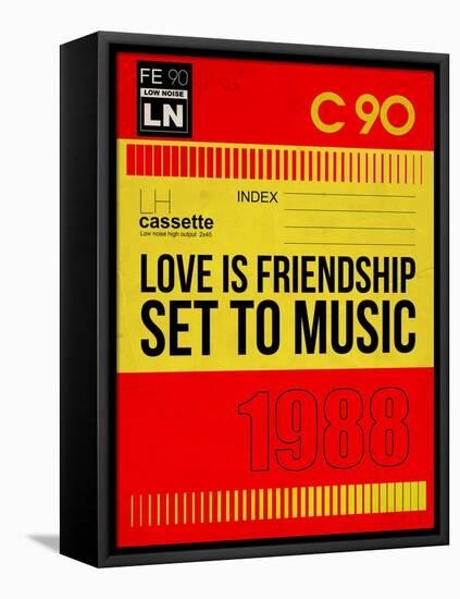 Love Is Friendship Set To Music-NaxArt-Framed Stretched Canvas