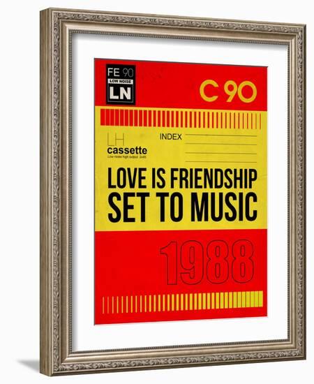 Love Is Friendship Set To Music-NaxArt-Framed Art Print