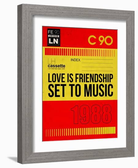 Love Is Friendship Set To Music-NaxArt-Framed Art Print