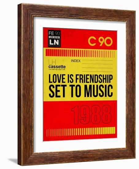 Love Is Friendship Set To Music-NaxArt-Framed Art Print