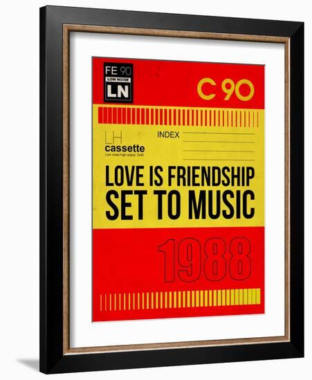 Love Is Friendship Set To Music-NaxArt-Framed Art Print