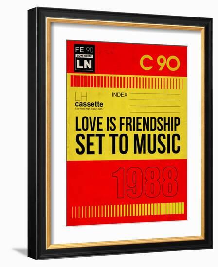 Love Is Friendship Set To Music-NaxArt-Framed Art Print