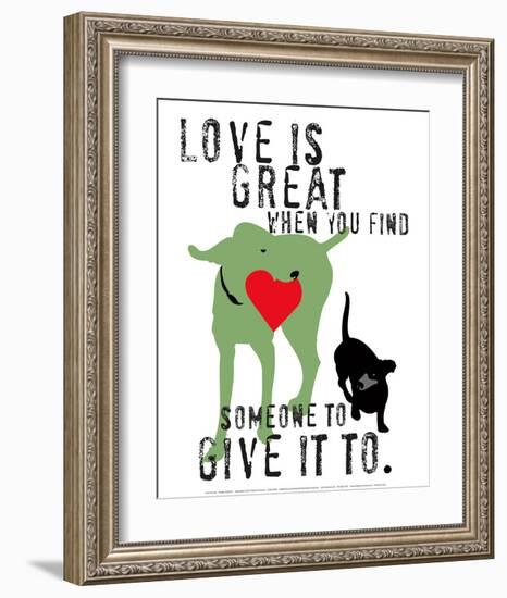 Love Is Great-Ginger Oliphant-Framed Art Print