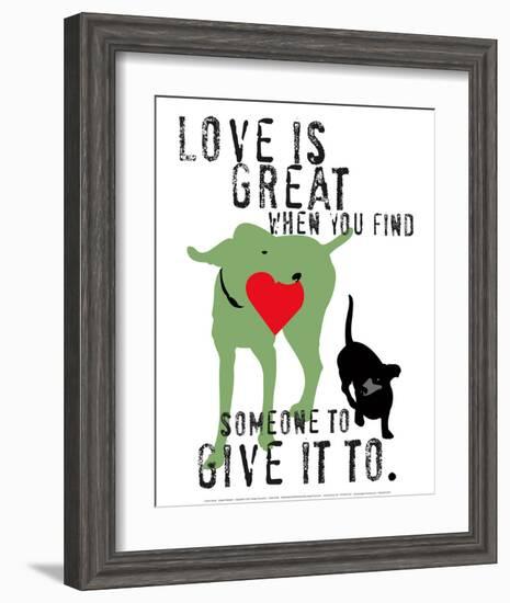 Love Is Great-Ginger Oliphant-Framed Art Print