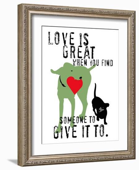 Love Is Great-Ginger Oliphant-Framed Art Print